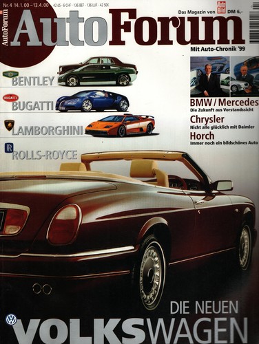 Zeitschrift auto forum 2000 - auto,